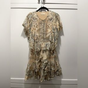 Mes demoiselles flowy dress. So attractive! Really cute with short booties.